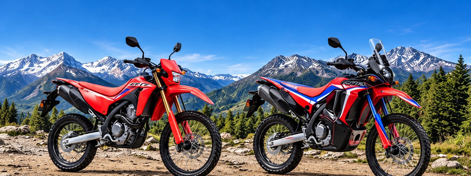 Honda CRF250L and CRF250 RALLY in the mountains
